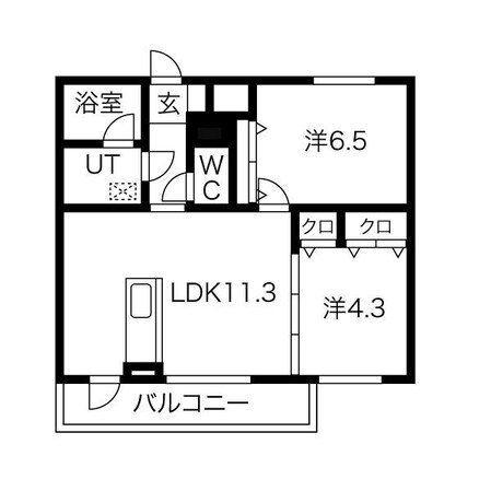 サニーハイツの物件間取画像